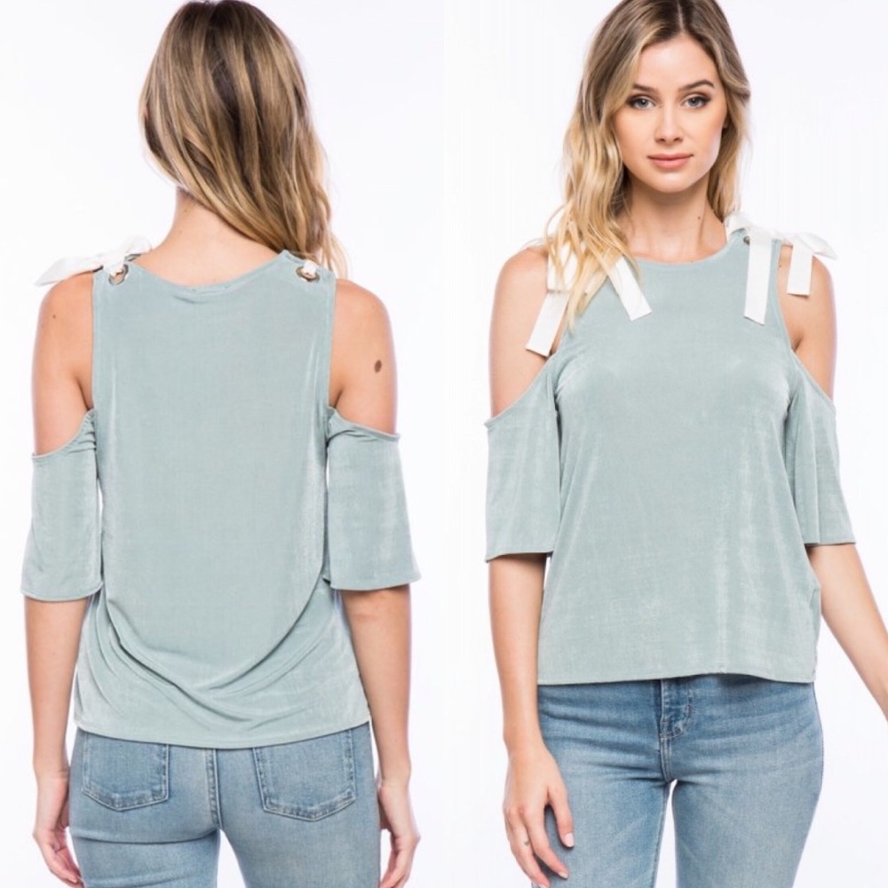 Cold Shoulder Top - Picture 2 of 2